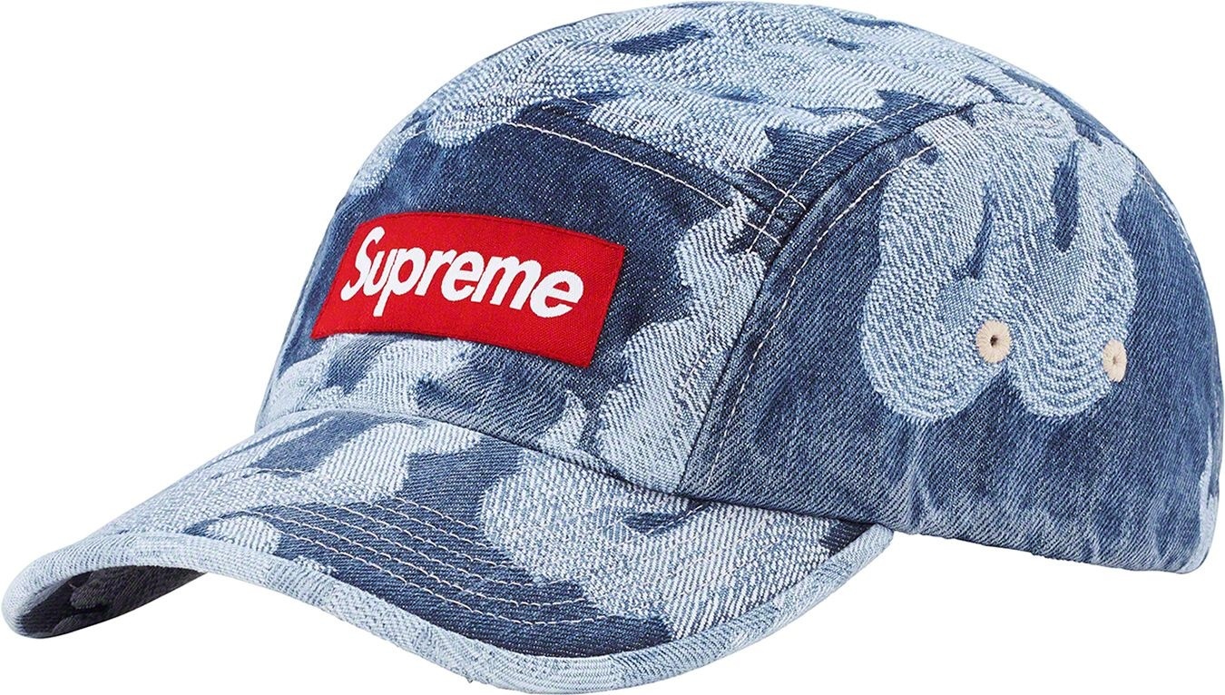 Flames Jacquard Denim Camp Cap view 8